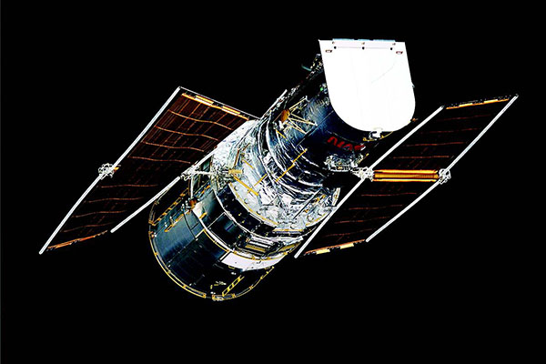 Hubble Space Telescope in orbit.